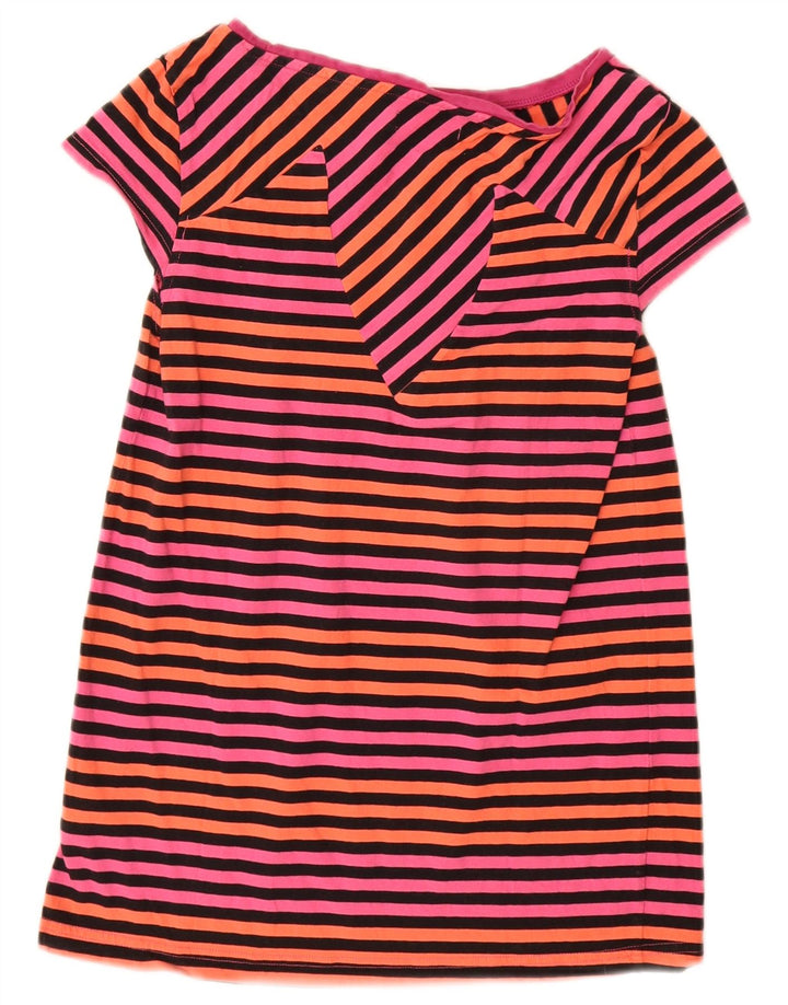 Adidas Damen Bluse Top IT 44 Mittelrosa gestreift Baumwolle