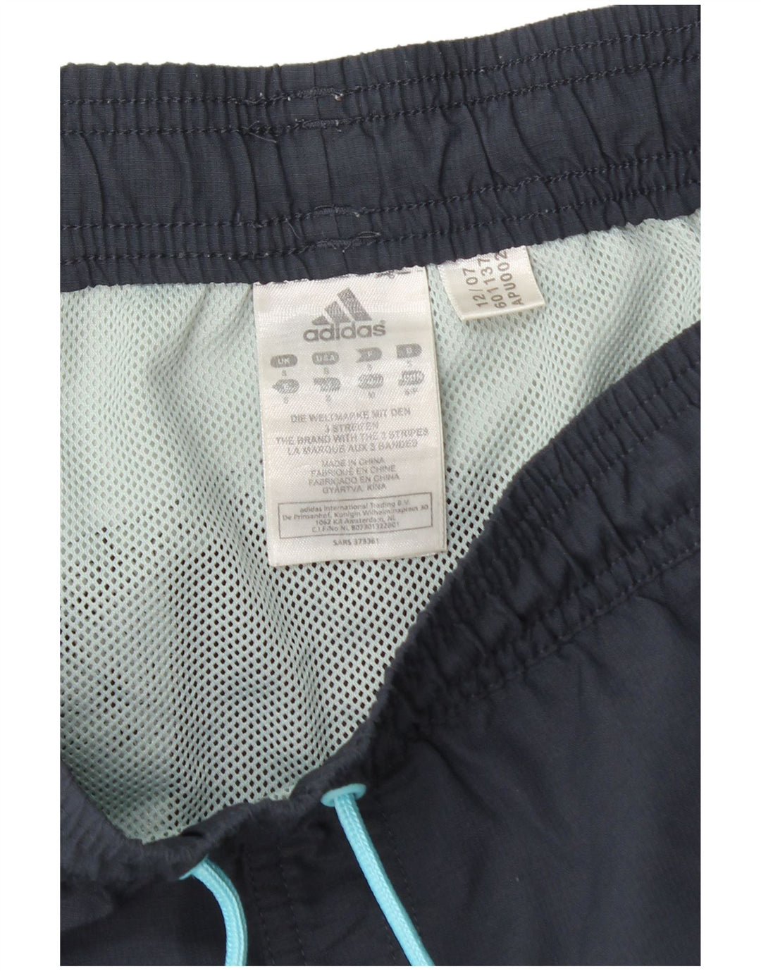 Adidas Herren-Badeshorts, klein, marineblau, Colourblock-Polyamid