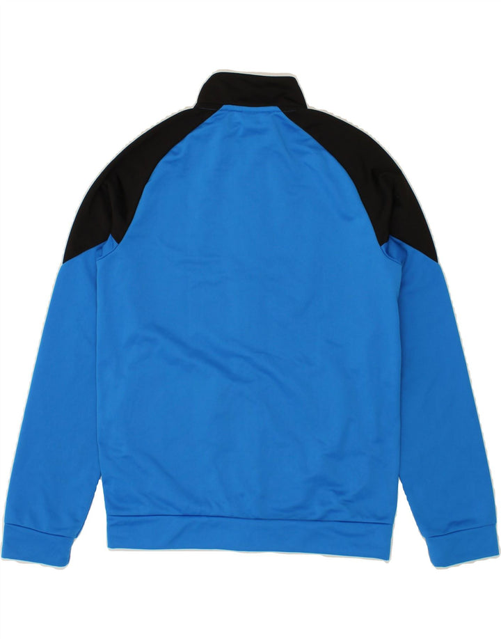 PUMA Boys Graphic Tracksuit Top Jacket 13-14 Years Blue Colourblock Vintage Puma and Second-Hand Puma from Messina Hembry 