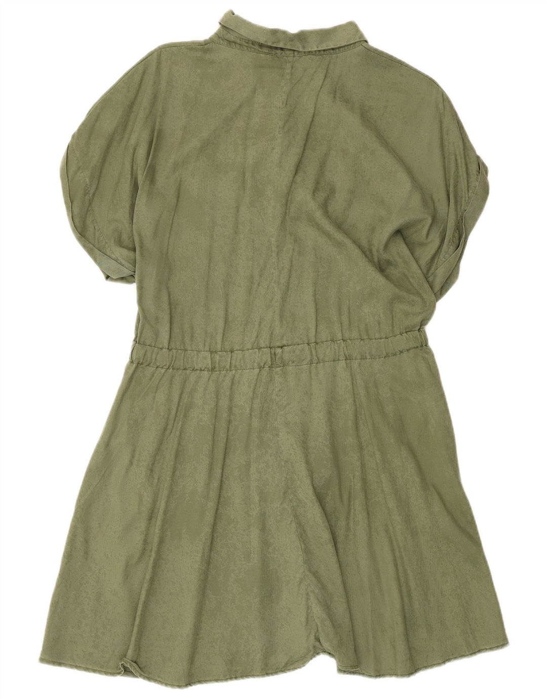Zara Damen Basic Kleid UK 14 Large Khaki