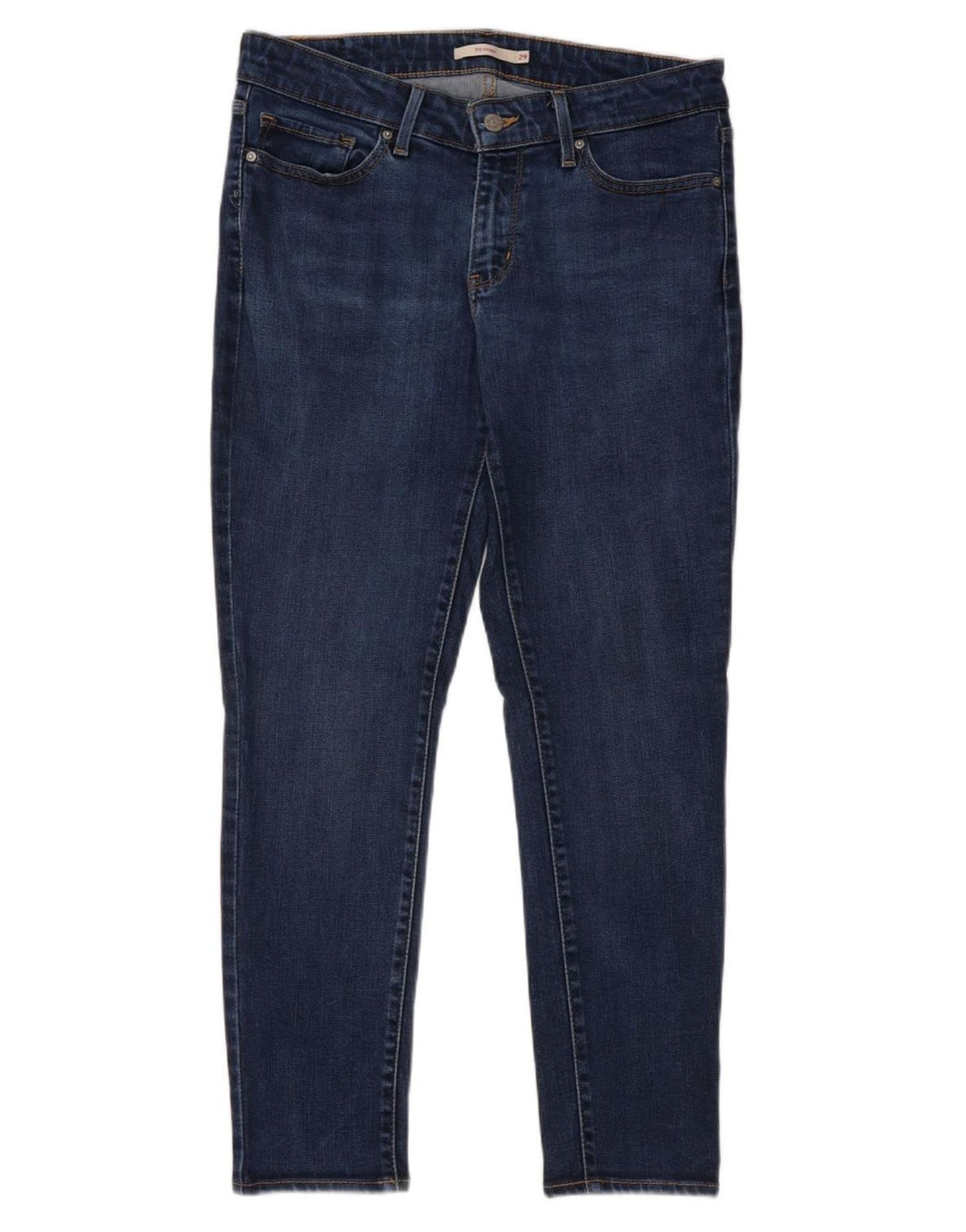 LEVI'S Damen 711 Skinny Jeans W29 L30 Blaues Lyocell