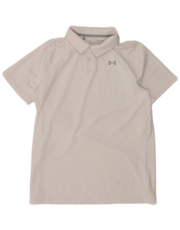 Under Armour Jungen-Poloshirt, 13–14 Jahre, XL, weißes Polyester