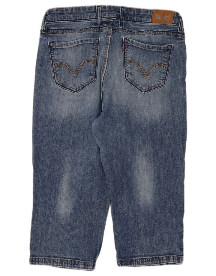 LEVI'S Damen Capri-Jeans US 12 Large W31 L18 Blaue Baumwolle