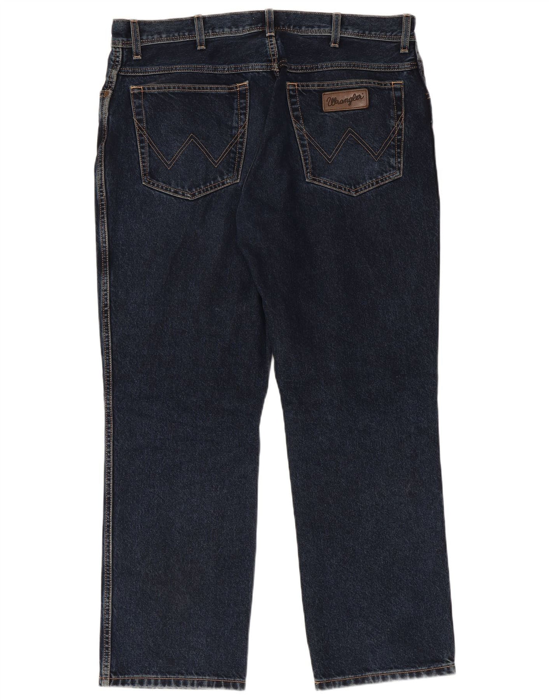WRANGLER Herren Straight Jeans W38 L30 Marineblaue Baumwolle