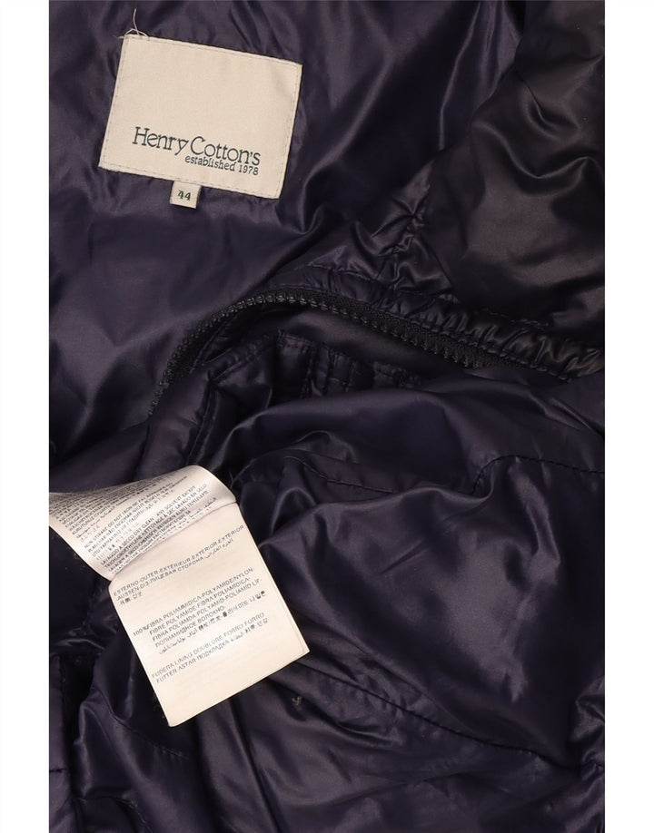Henry Cottons Damen Wattierte Jacke IT 44 Medium Navy Blue Polyamid