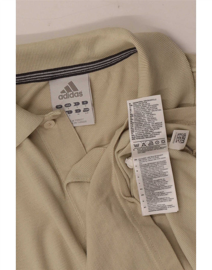 Adidas Herren Poloshirt Small Beige Baumwolle