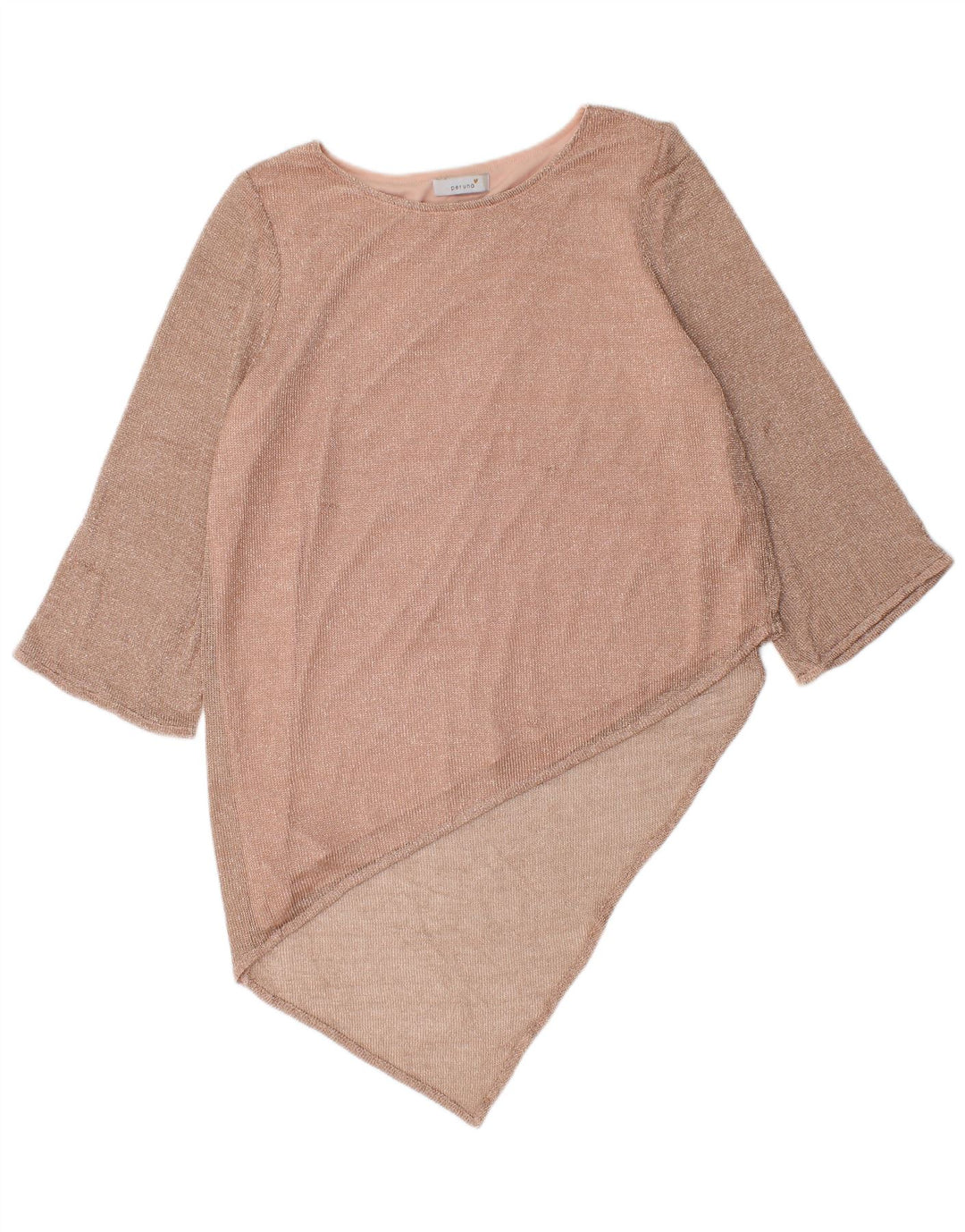 Marks & Spencer Damen Per Una Asymmetrisches Kleid UK 14 Mittelrosa meliert