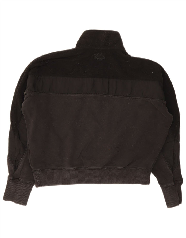 Superdry Damen Übergroßer Crop-Sweatshirt-Pullover UK 12 Medium Schwarz