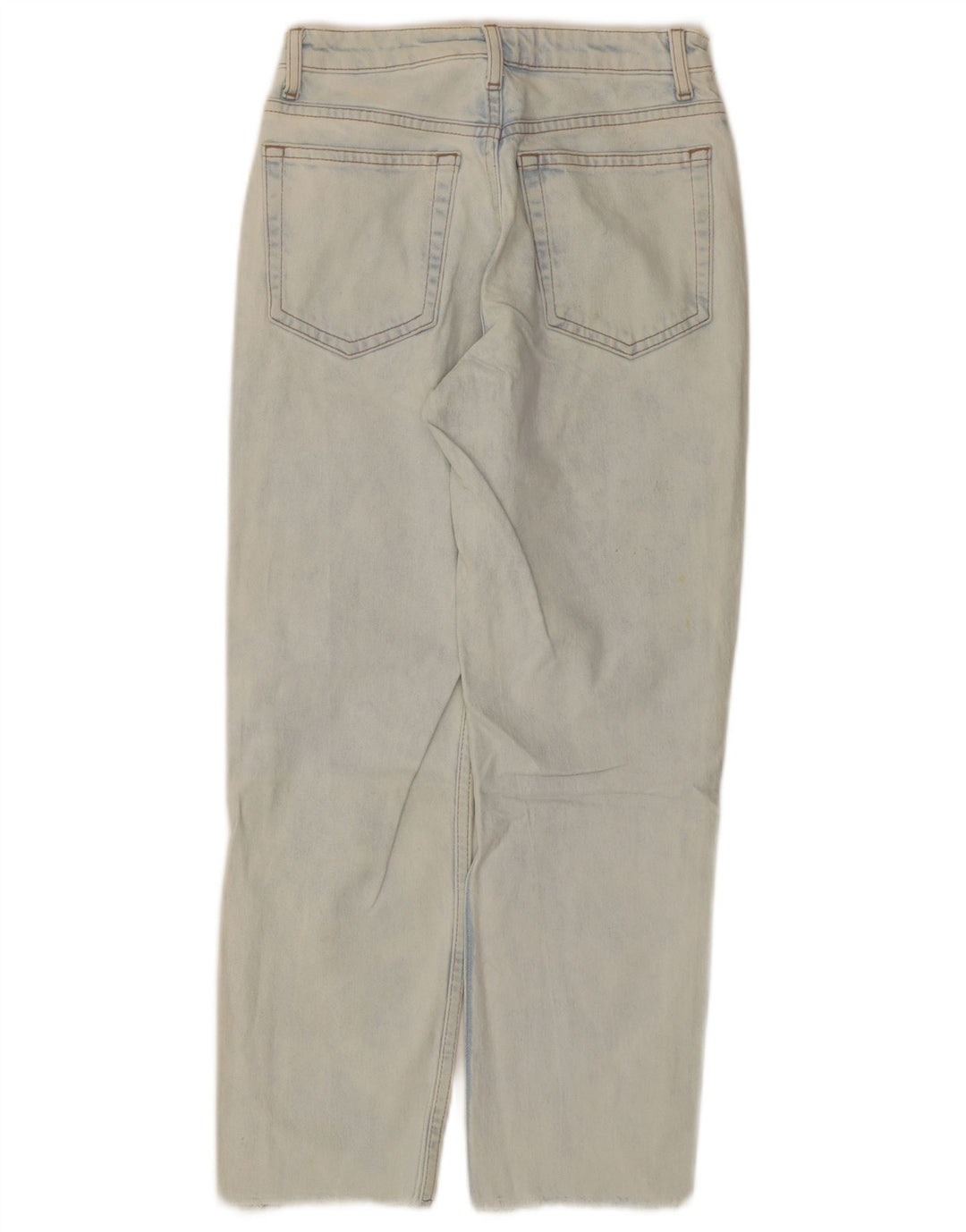 Topshop Damen Straight Jeans W25 L25 Blaue Baumwolle