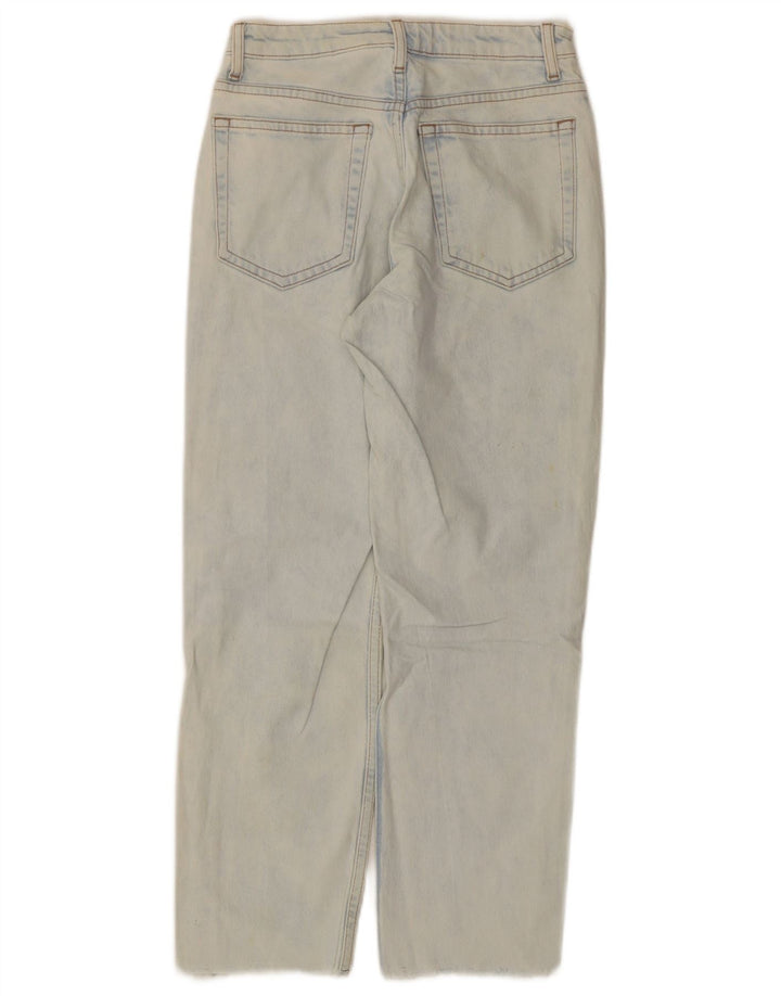 Topshop Damen Straight Jeans W25 L25 Blaue Baumwolle
