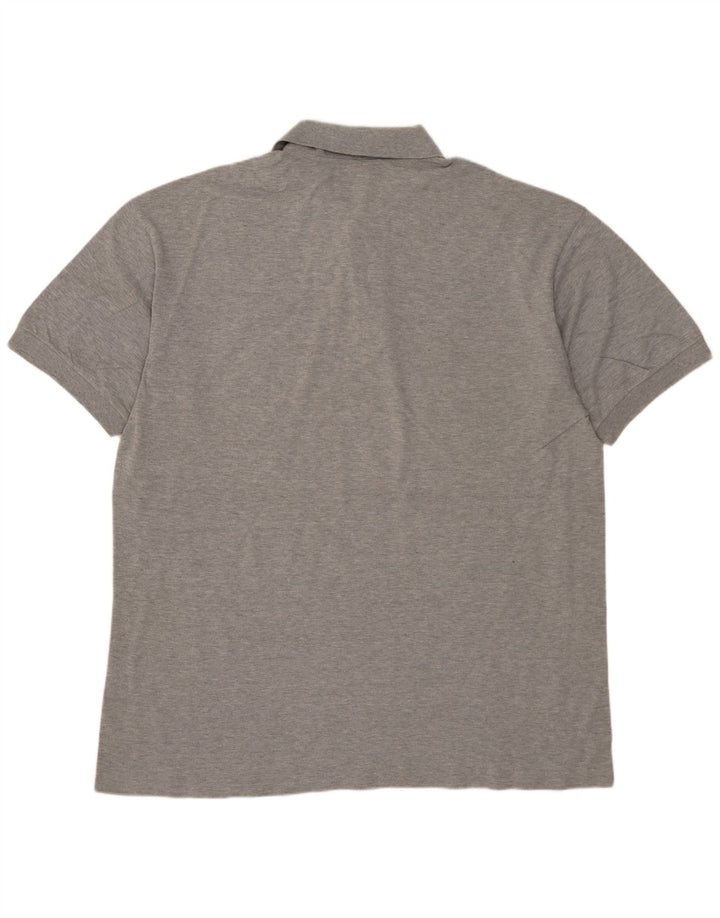 INVICTA Herren Poloshirt 2XL Grau meliert Baumwolle