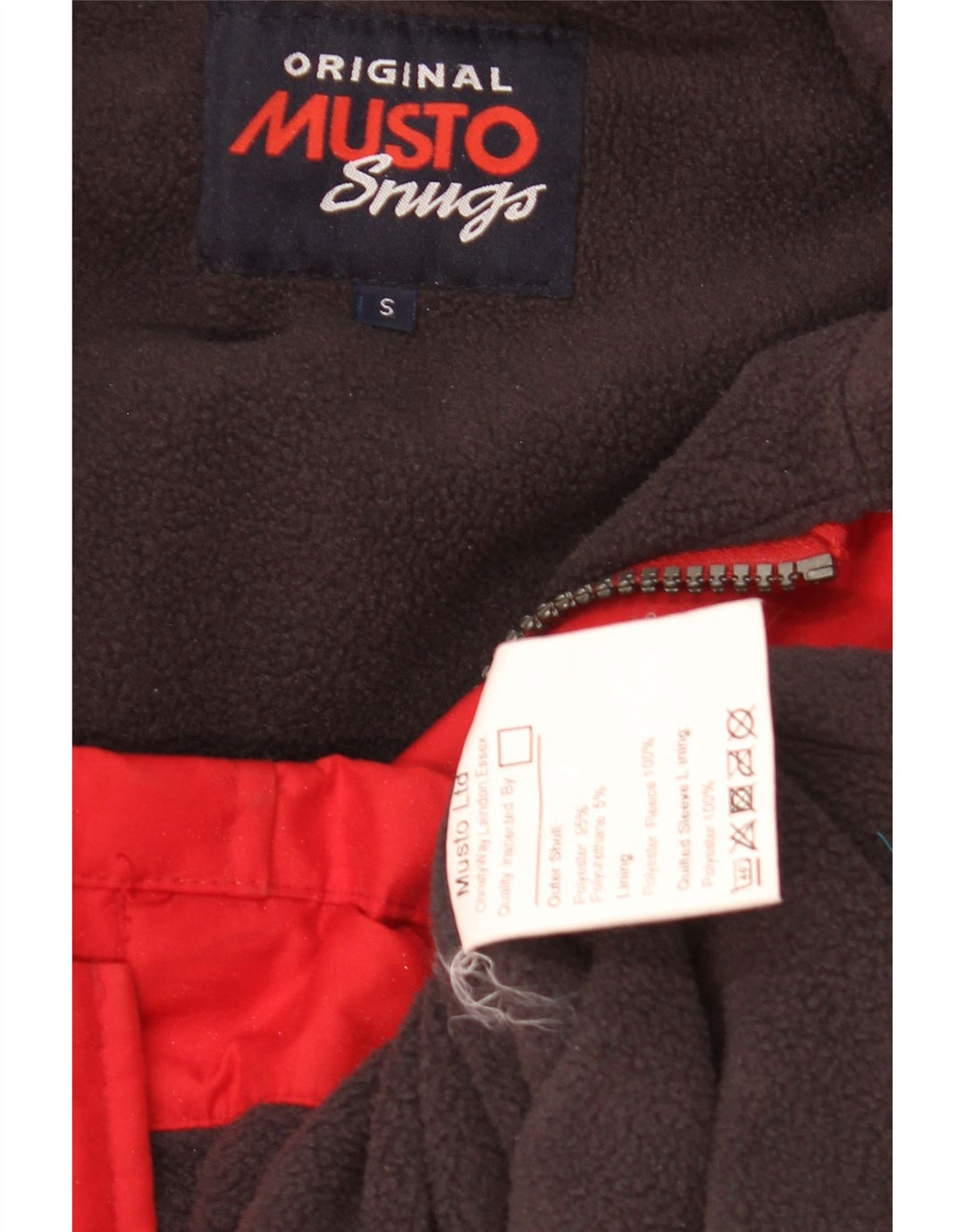 Musto Herren-Windjacke mit Kapuze, UK 36, Größe S, Rot, Polyester