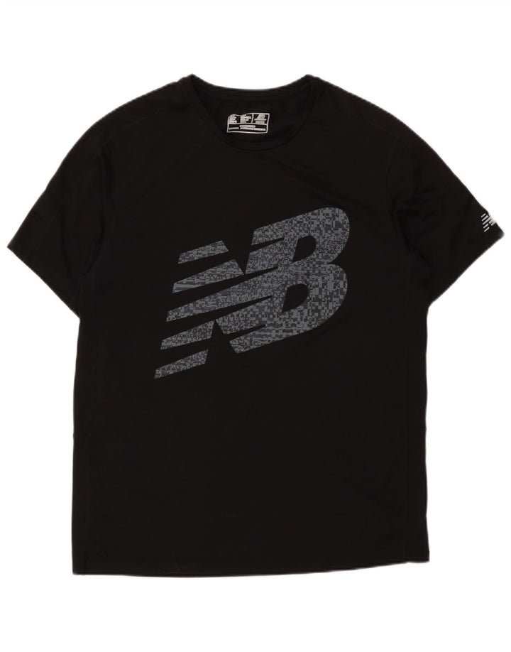 New Balance Herren Graphic T-Shirt Top Medium Schwarz