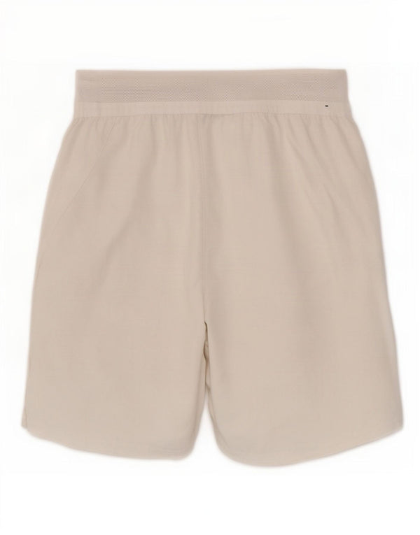 Nike Damen Dri Fit Standard Sport Shorts UK 6 XS Weiß Polyester