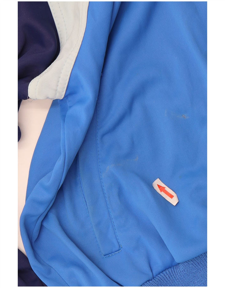 Ennerre Damen-Trainingsanzug-Top-Jacke, UK 20 2XL, blaues Colourblock-Polyamid