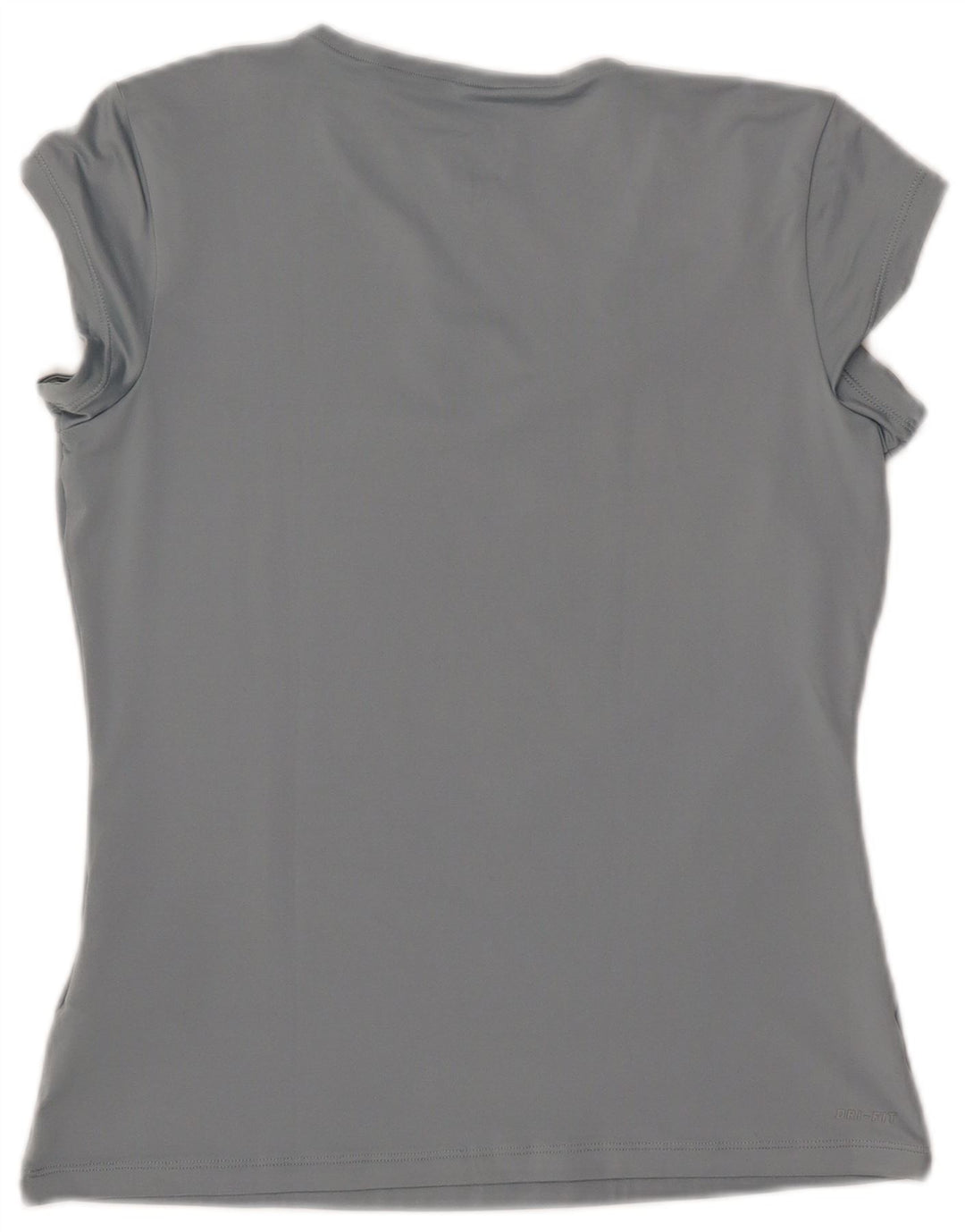 NIKE Damen Dri Fit T-Shirt Top UK 14 Large Blau Polyester