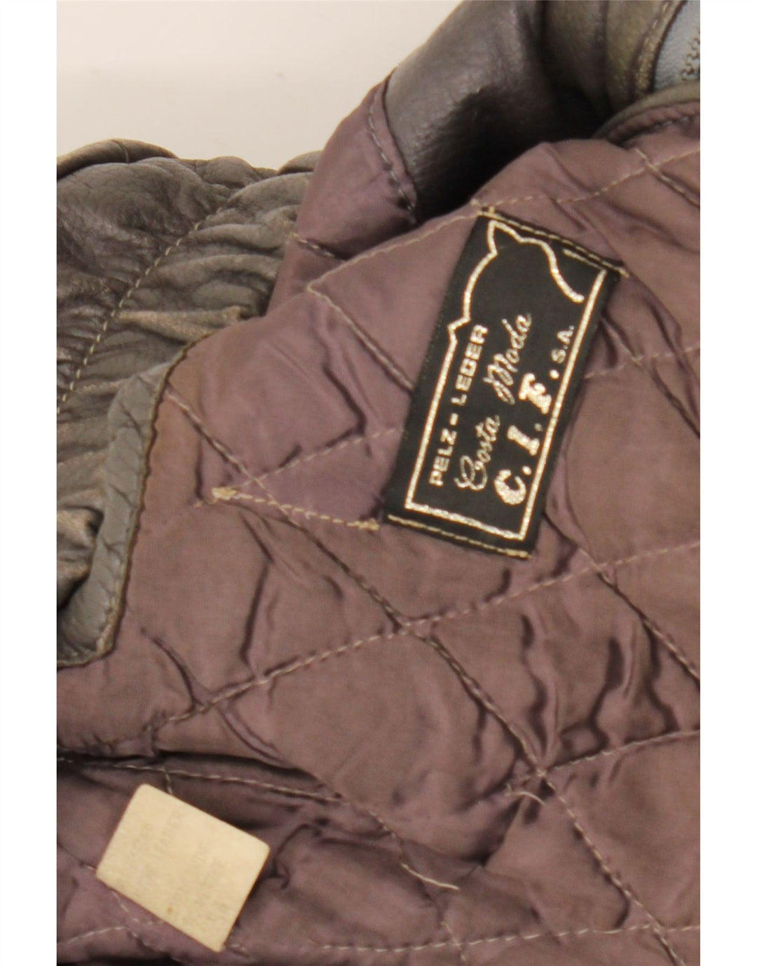 Vintage Herren Lederjacke UK 36 Kleines braunes Leder
