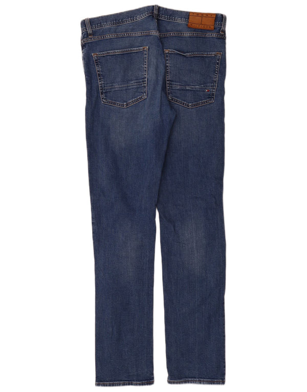 Tommy Hilfiger Mens Straight Jeans W34 L34 Blue Cotton