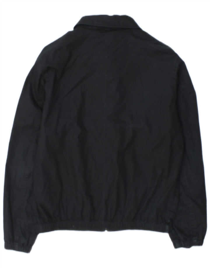 Farah Herren Bomberjacke UK 36 Small Schwarz Baumwolle