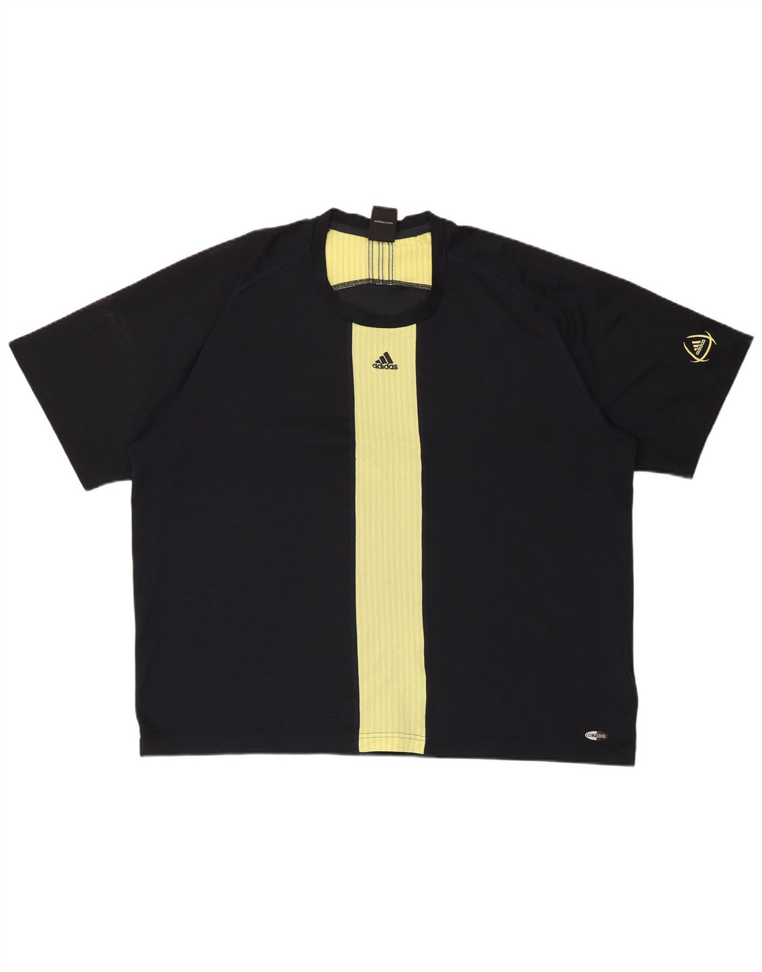 ADIDAS Herren Climacool T-Shirt Top 2XL Schwarz Colourblock Polyester