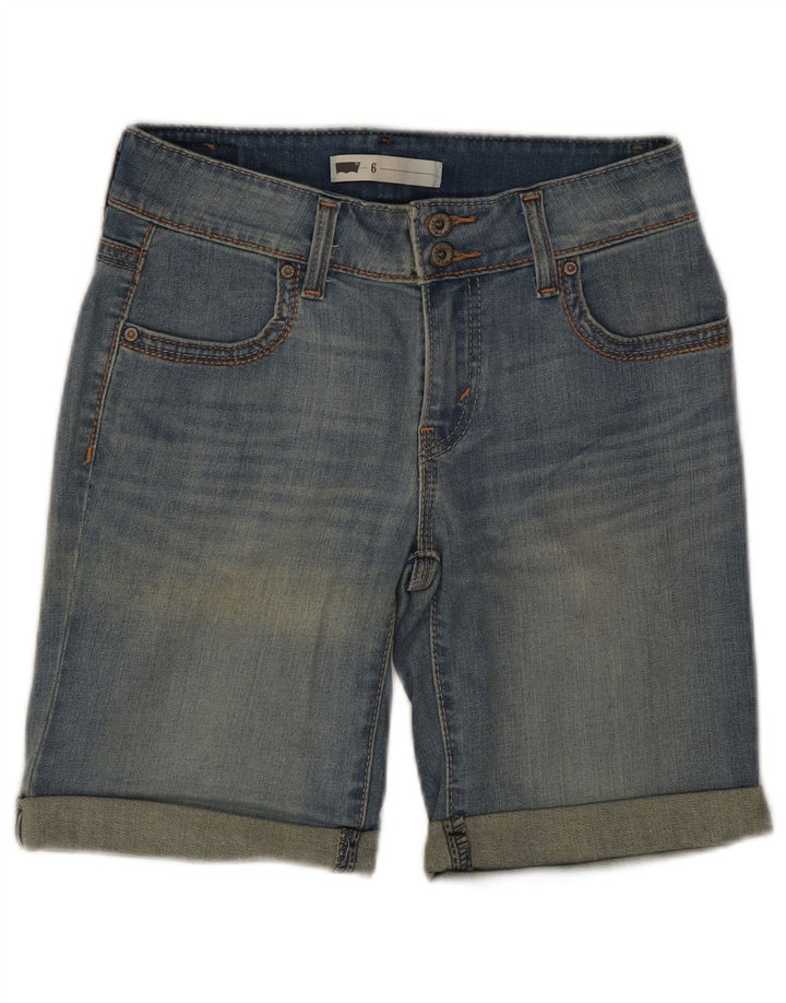 Levi's Damen Jeansshorts US 6 Medium W28 Blaue Baumwolle