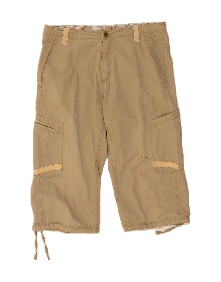 O'NEILL Herren Capri-Cargohose W34 L19 Beige Baumwolle