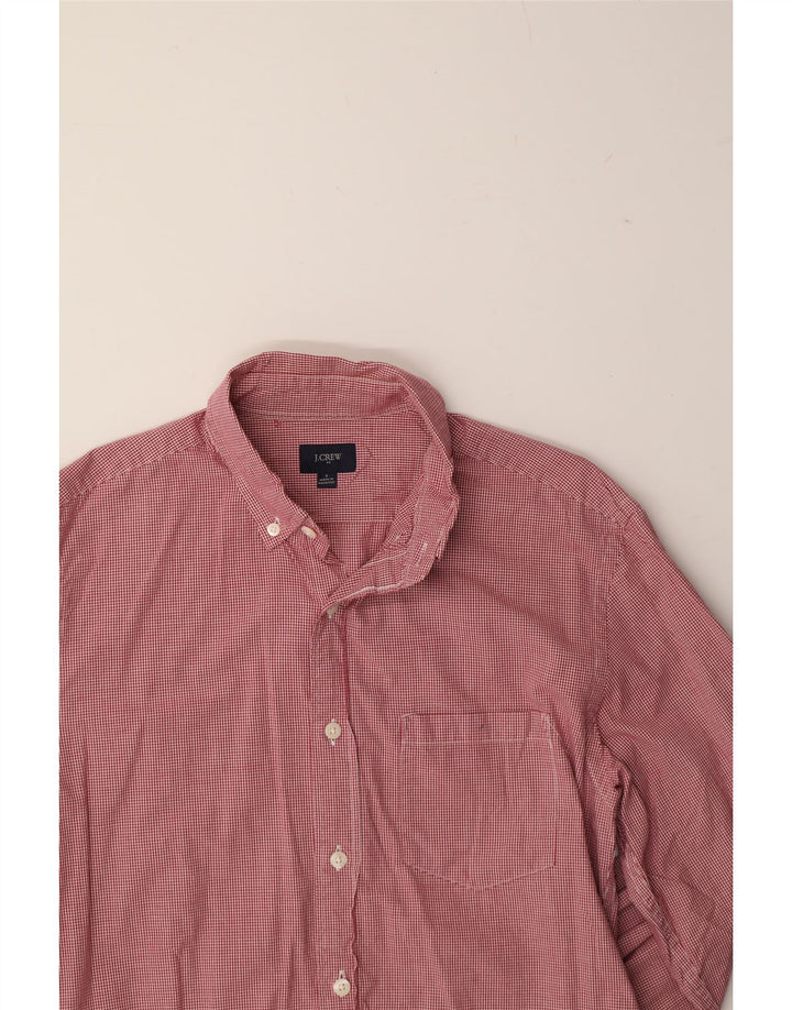 J. CREW Mens Shirt Small Red Gingham Cotton Vintage J. Crew and Second-Hand J. Crew from Messina Hembry 