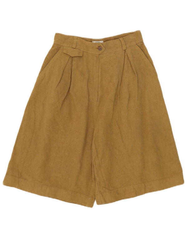Newpenny Damen Cullotes-Chinoshorts mit hoher Taille IT 42 Medium W26 Beige