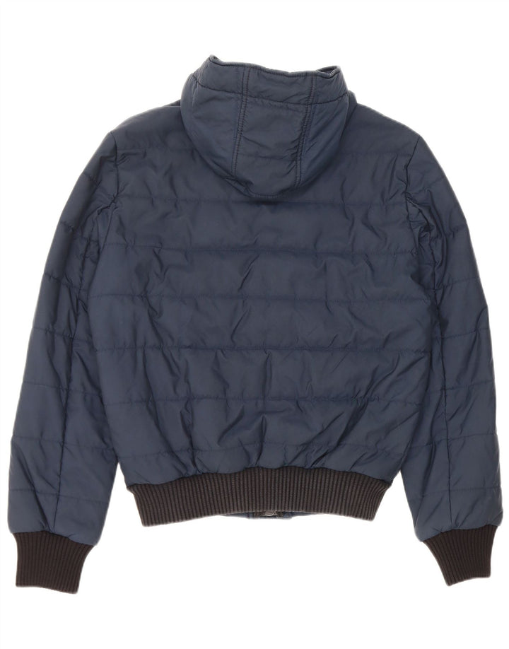 Refrigiwear wattierte Herrenjacke mit Kapuze, UK 36, Größe S, marineblaues Nylon