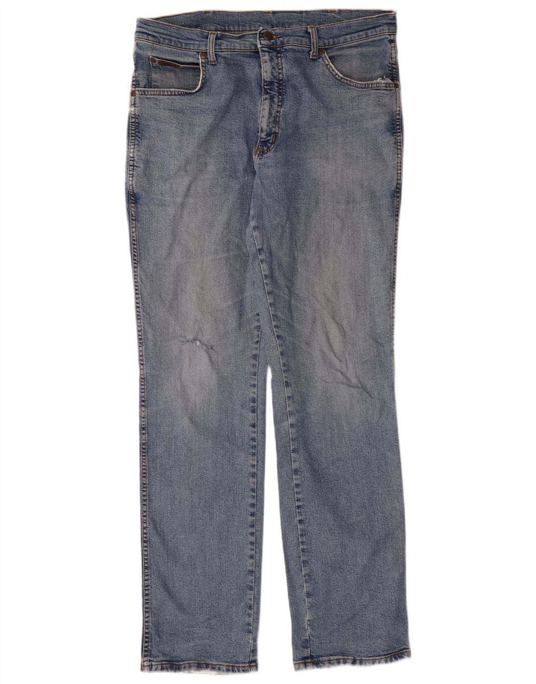 Wrangler Herren Straight Jeans W36 L34 Blue Cotton Classic