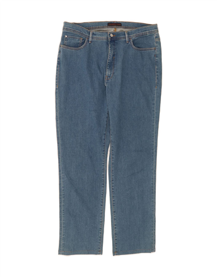 TRUSSARDI Womens Straight Jeans W32 L28 Blue Vintage Trussardi and Second-Hand Trussardi from Messina Hembry 