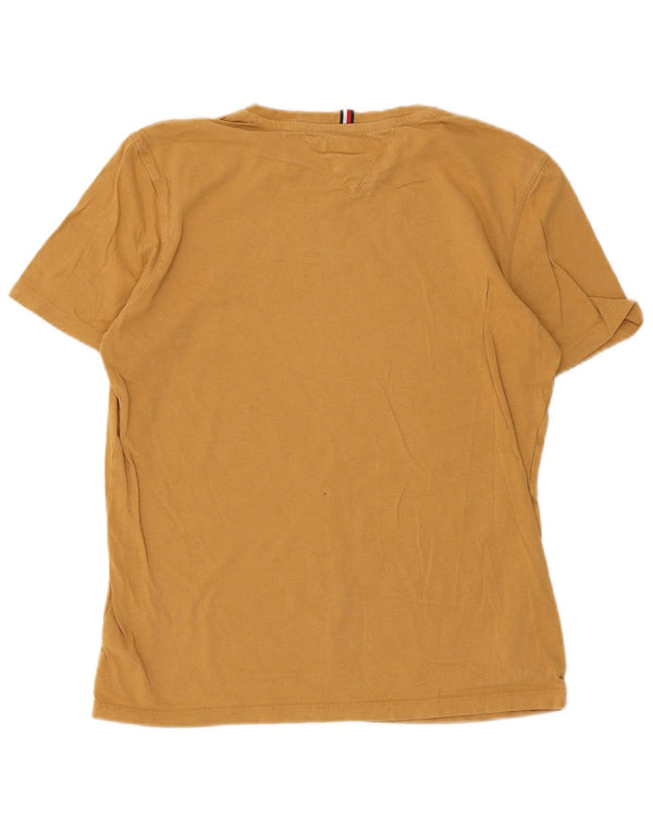 Tommy Hilfiger Jungen-T-Shirt mit Grafik, 15–16 Jahre, gelbe Baumwolle