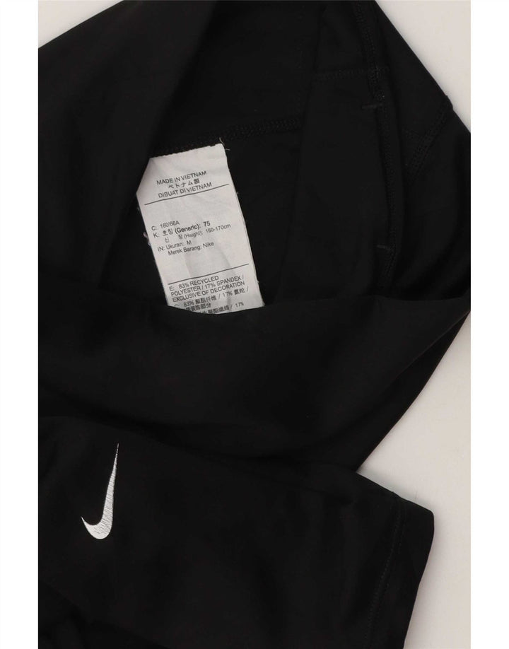 Nike Damen Leggings UK 12 Medium Schwarz Polyester