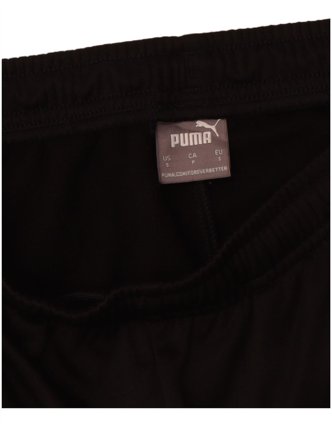 Puma Herren-Trainingshose mit Grafik, Größe S, Schwarz, Farbblock-Polyester