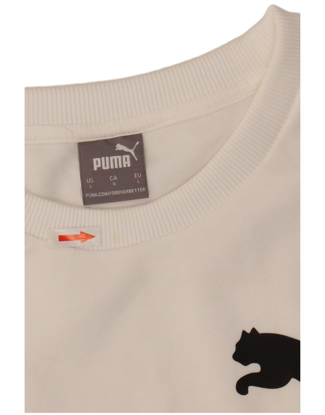 Puma Herren Grafik-Sweatshirt-Pullover, großes weißes Polyester