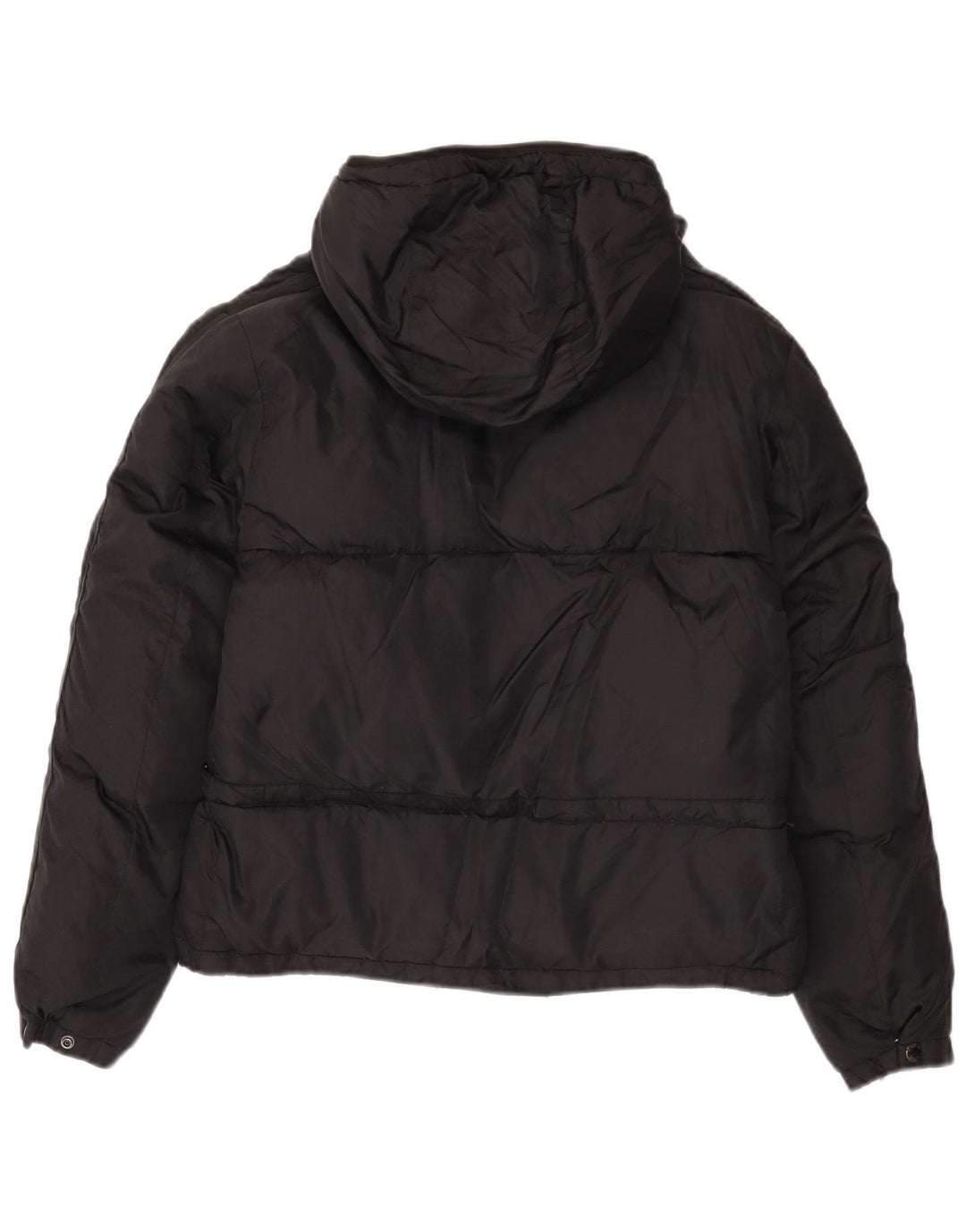 Replay Damen-Kapuzen-Übergröße, wattierte Jacke, UK 10, Größe S, Schwarz, Polyamid
