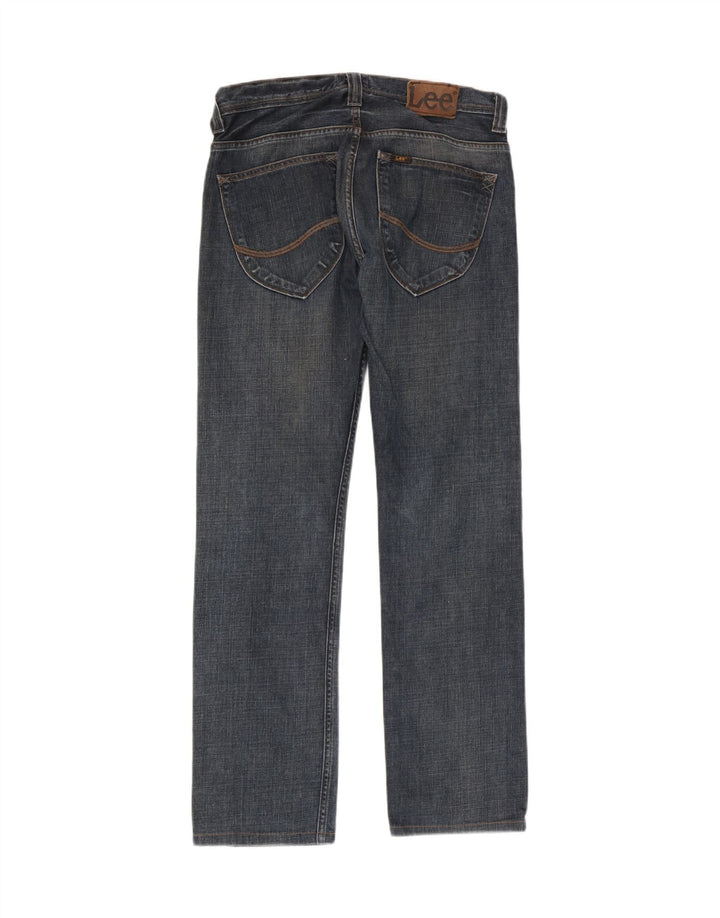 Lee Herren Zed Straight Jeans W31 L34 Blaue Baumwolle