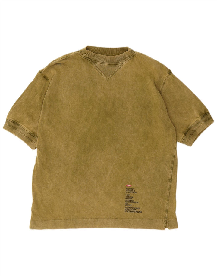 Benetton Herren T-Shirt Top Large Grün