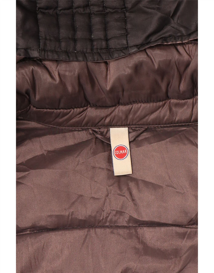 Colmar Womens Hooded Wattierter Mantel UK 14 Medium Schwarz
