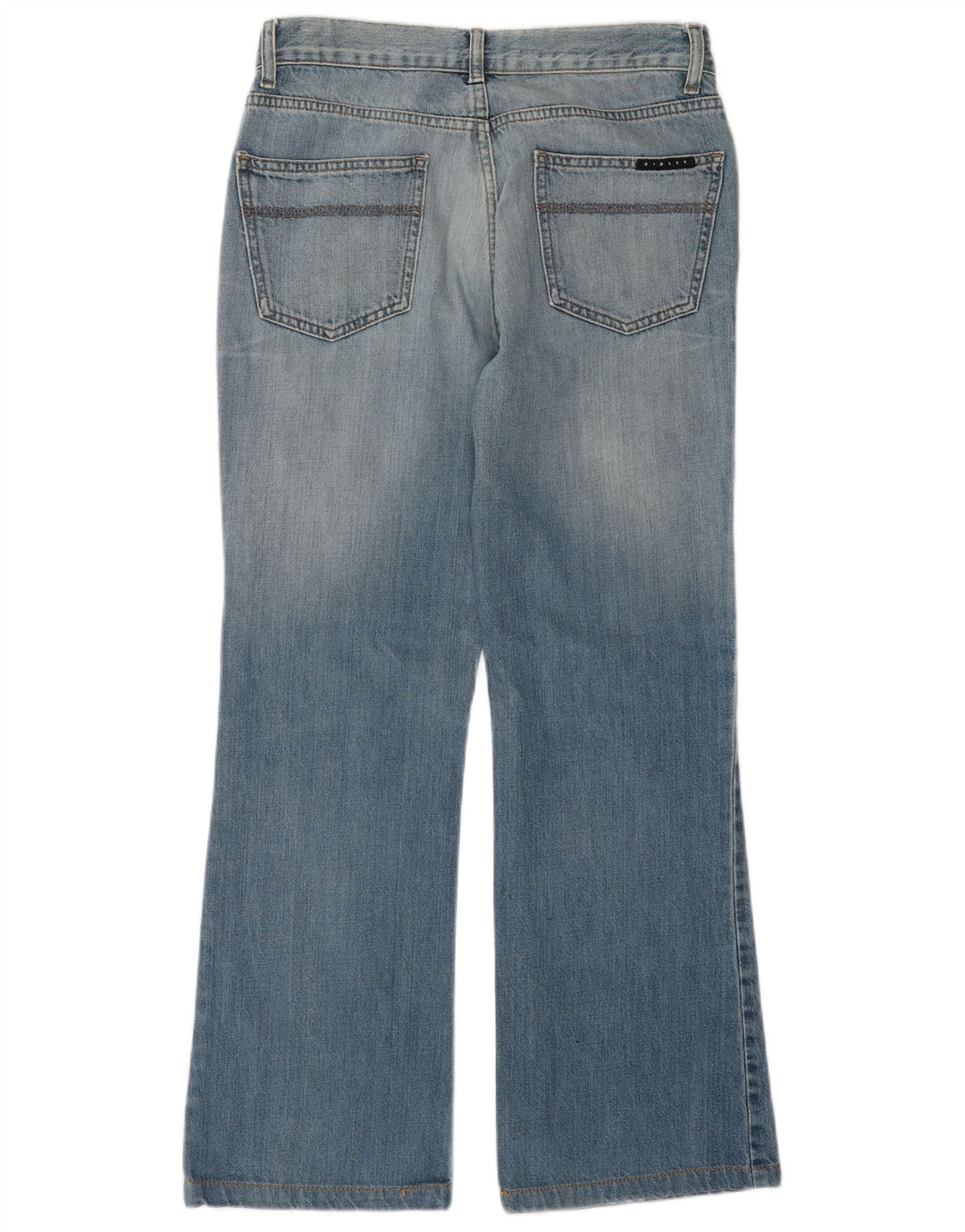 Sisley Damen Bootcut-Jeans IT 42 Medium W30 L30 Blaue Baumwolle