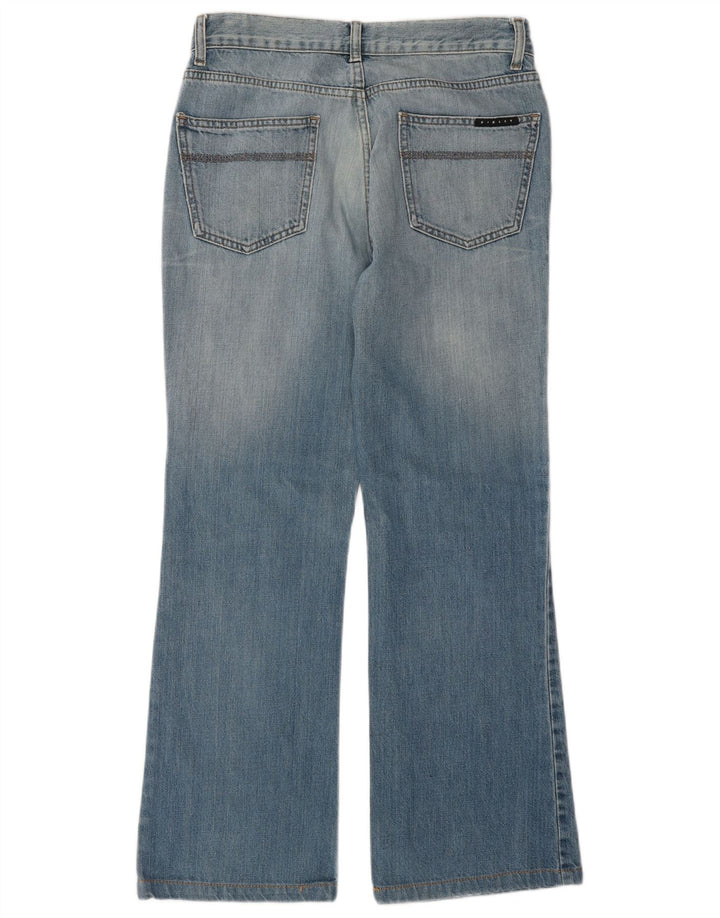 Sisley Damen Bootcut-Jeans IT 42 Medium W30 L30 Blaue Baumwolle