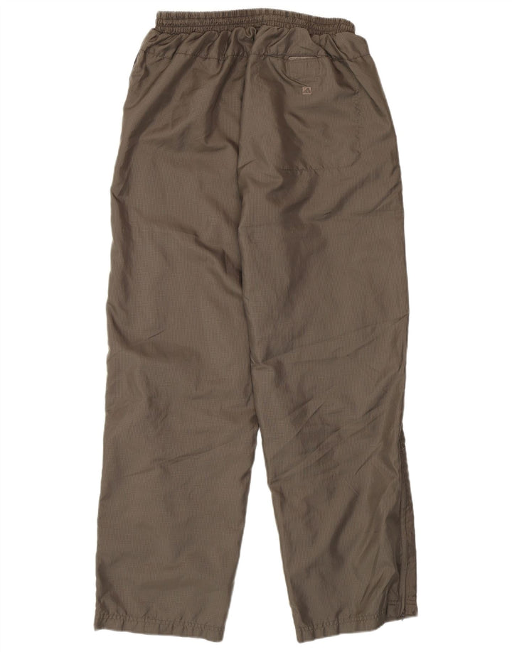 ADIDAS Damen-Trainingshose, UK 14, mittelbraunes Karo-Polyester