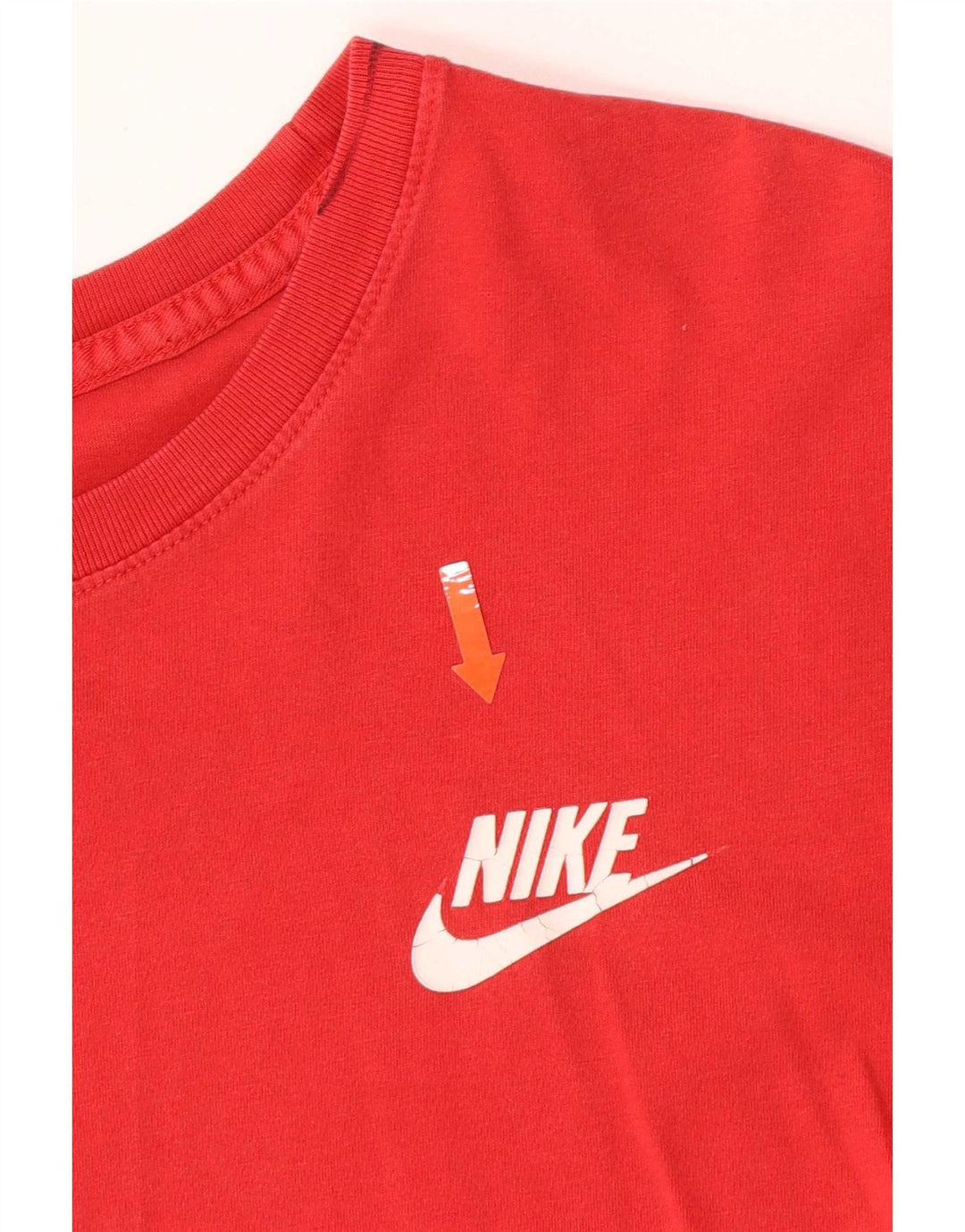 Nike Herren-T-Shirt mit Grafik, Größe L, aus roter Baumwolle