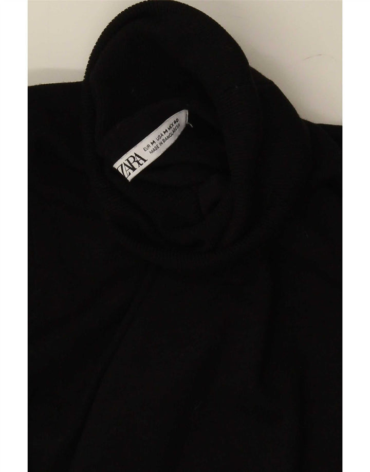 Rollkragenpullover für Herren von Zara, mittelschwarz