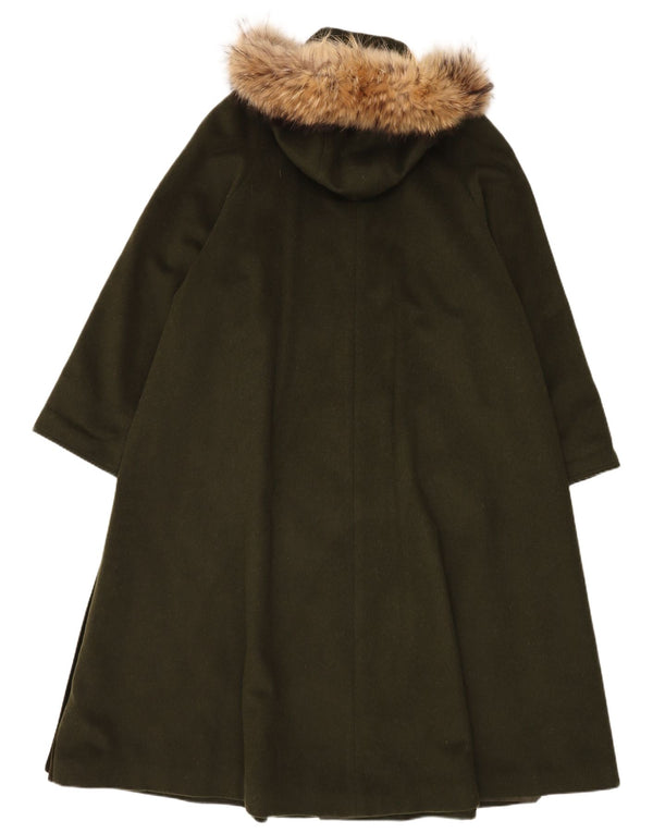 Moessmer Damen Übergroßer Mantel mit Kapuze, UK 10, Small Khaki