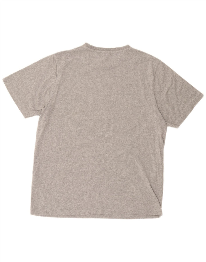 Ellesse Herren Grafik T-Shirt Top XL Grau Baumwolle