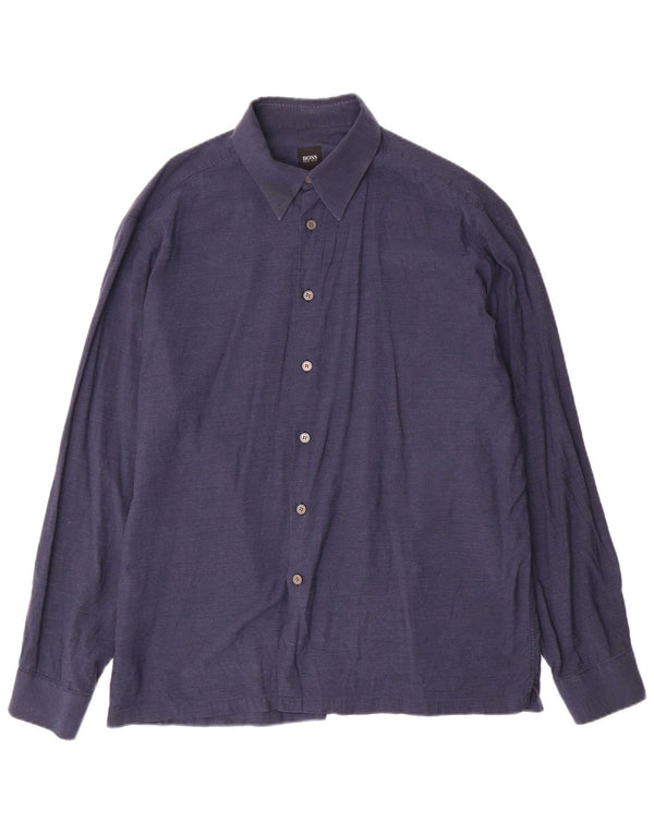 Hugo Boss Herrenhemd XL Marineblau