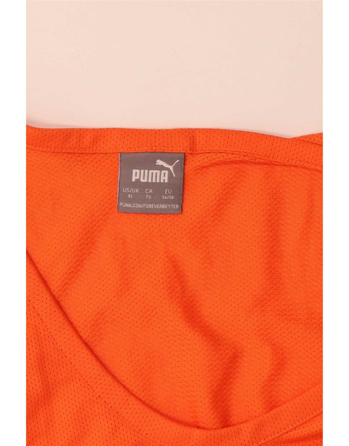 Puma Herren Graphic Vest Top XL Orange Polyester