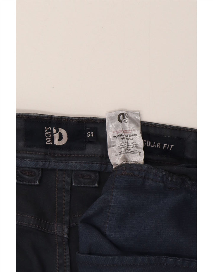 Dack's Herren-Freizeithose mit normaler Passform, Größe 54, 2XL, W38, L31, graue Baumwolle