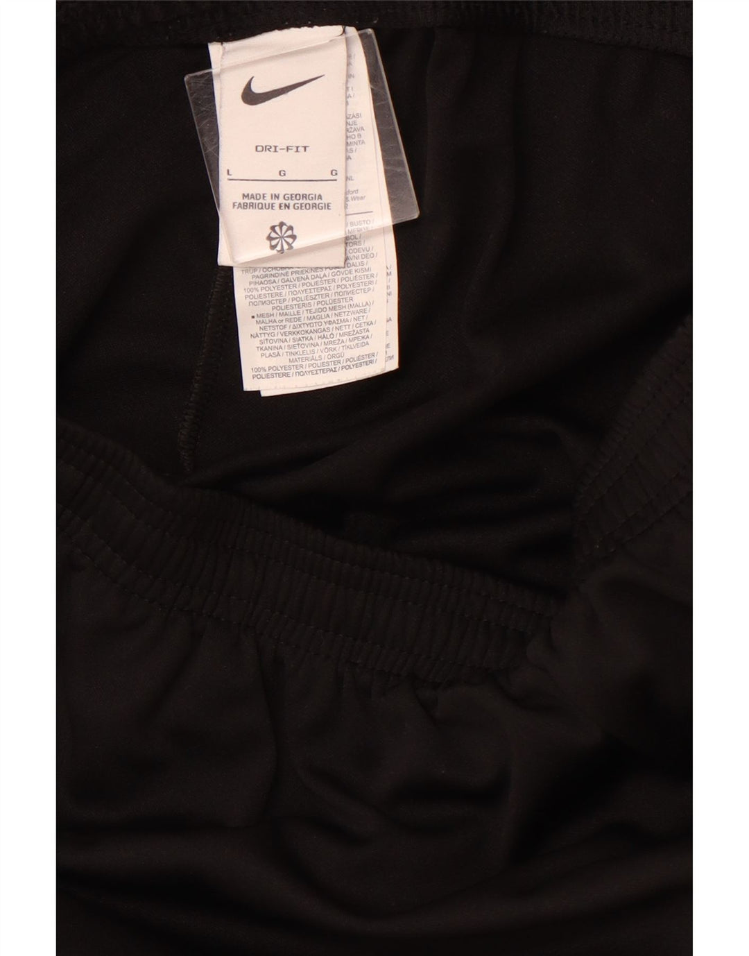 NIKE Herren-Trainingshose Dri Fit, groß, schwarzes Farbblock-Polyester